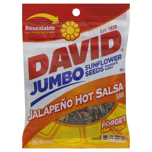 David Sunflower Seeds Jalapeno Hot Salsa 5.25oz