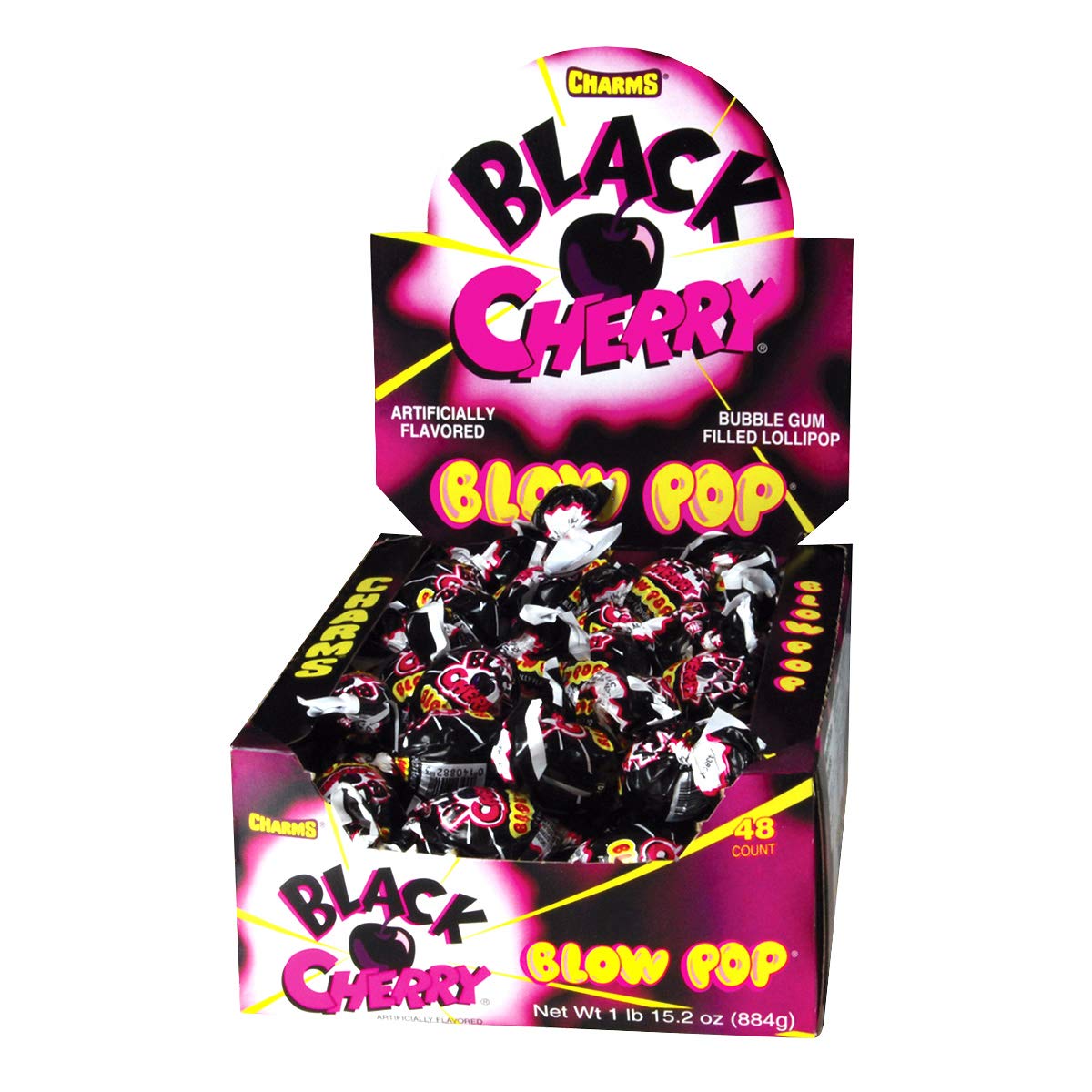 Charms Blow Pops Black Cherry 48 Count