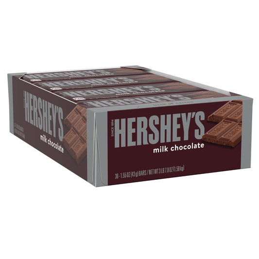 Hershey’s Milk Chocolate 1.55oz 36 Count