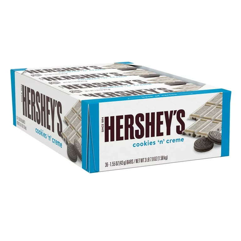 Hershey’s Cookies ‘n’ Creme 1.55oz 36 Count