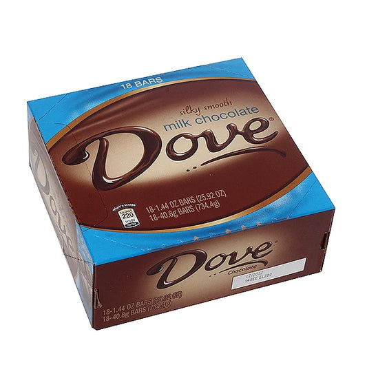 Dove Milk Chocolate Bars 1.44oz 18 Count