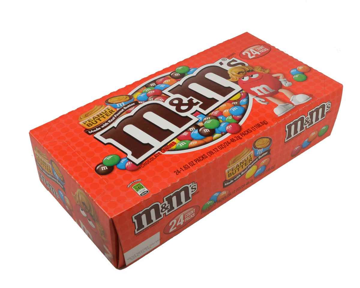 M&M’s Peanut Butter 1.63oz 24 Count