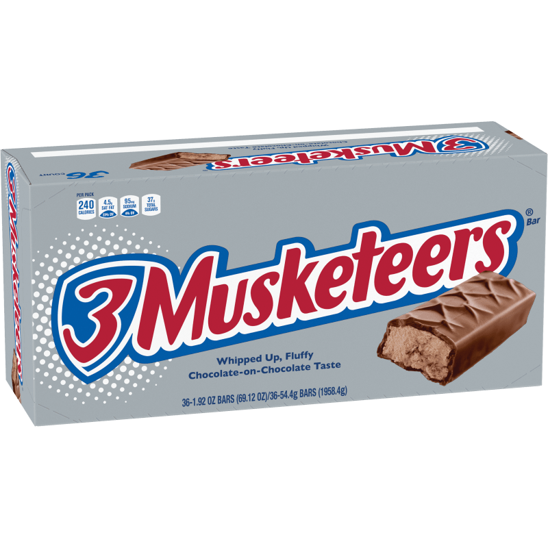 3 Musketeers 1.92oz 36 Count