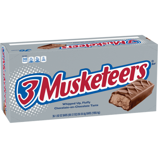 3 Musketeers 1.92oz 36 Count