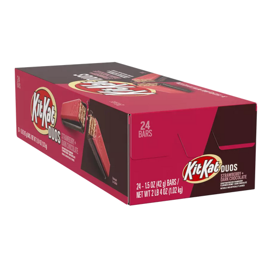 Kit Kat Duos Strawberry Dark Chocolate 1.5oz 24 Count