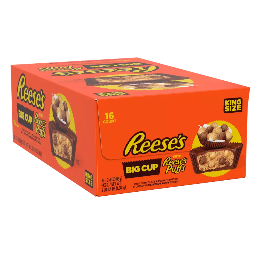 Reese’s Big Cup with Reese’s Puffs 2.4oz 16 Count