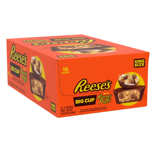 Reese’s Big Cup with Reese’s Puffs 2.4oz 16 Count