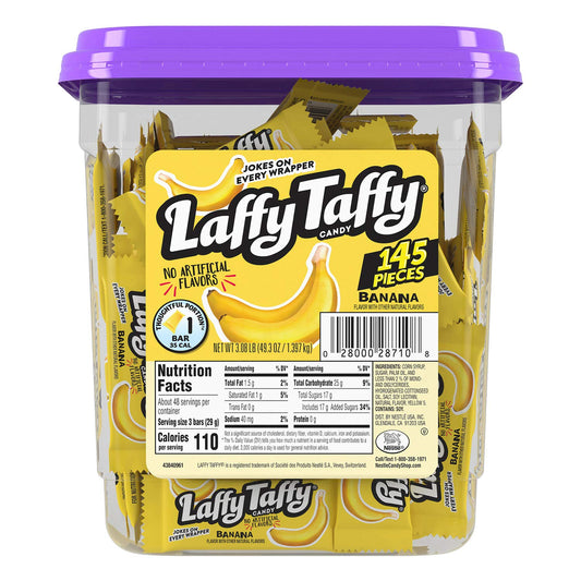 Laffy Taffy Tub Banana 0.34oz 145 Count