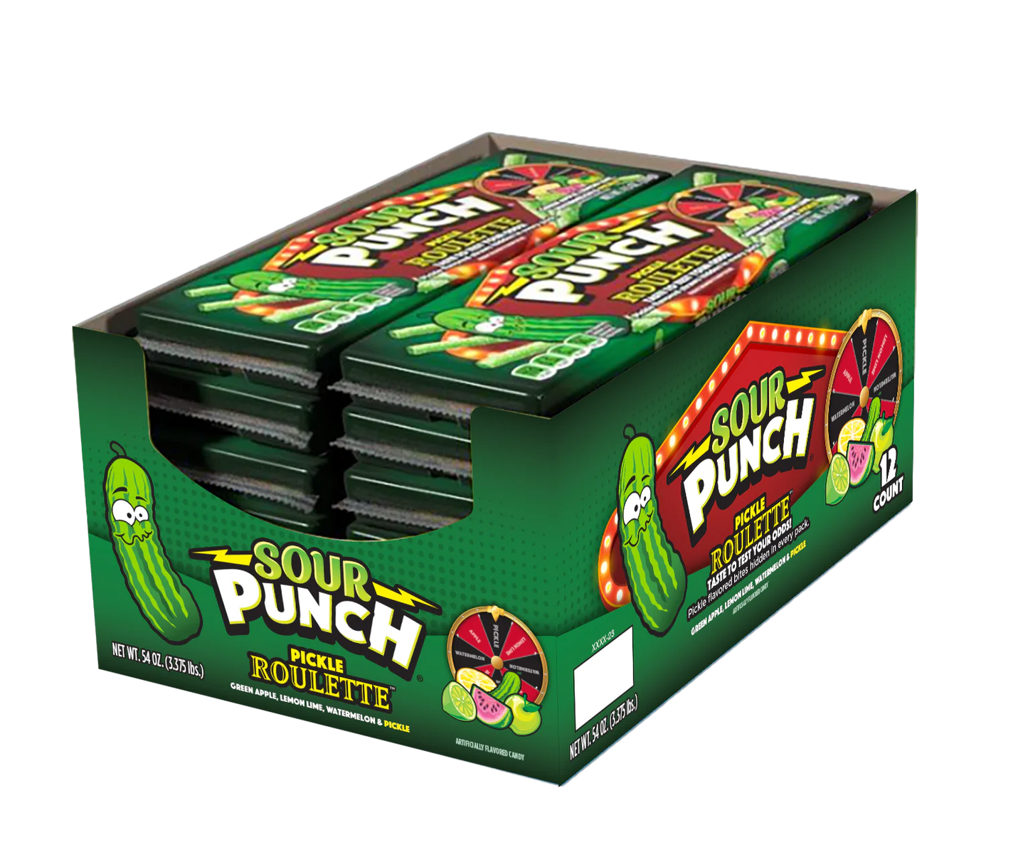 Sour Punch Pickle Roulette 4.5oz 12 Count