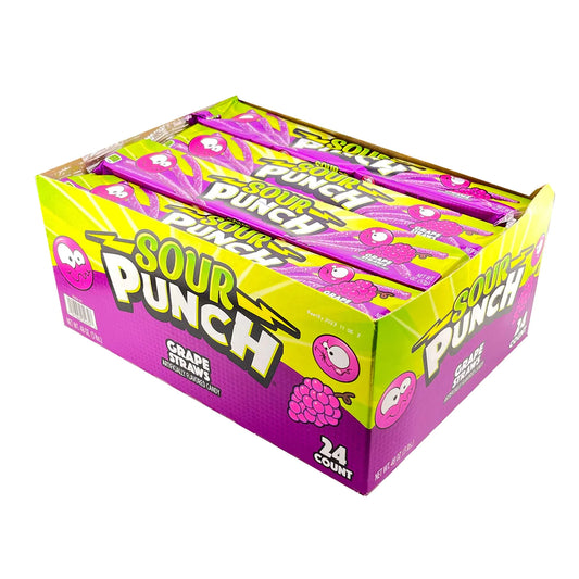 Sour Punch Grape Straws 2oz 24 Count