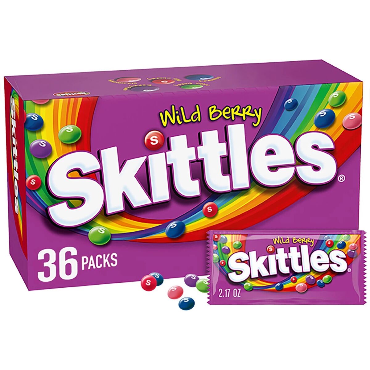 Skittles Wild Berry 2.17oz 36 Count