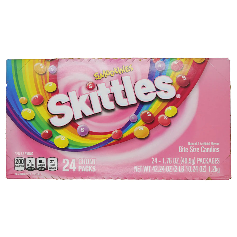 Skittles Smoothies 1.76oz 24 Count