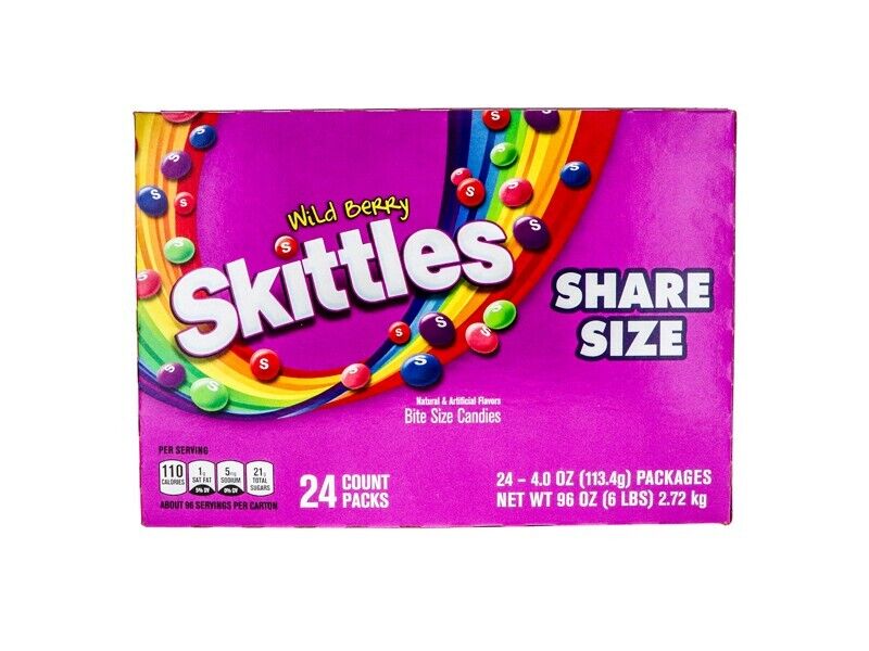 Skittles Wild Berry 4oz 24 Count