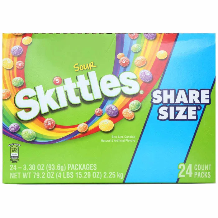 Skittles Sour 3.3oz 24 Count – Volume Suppliers