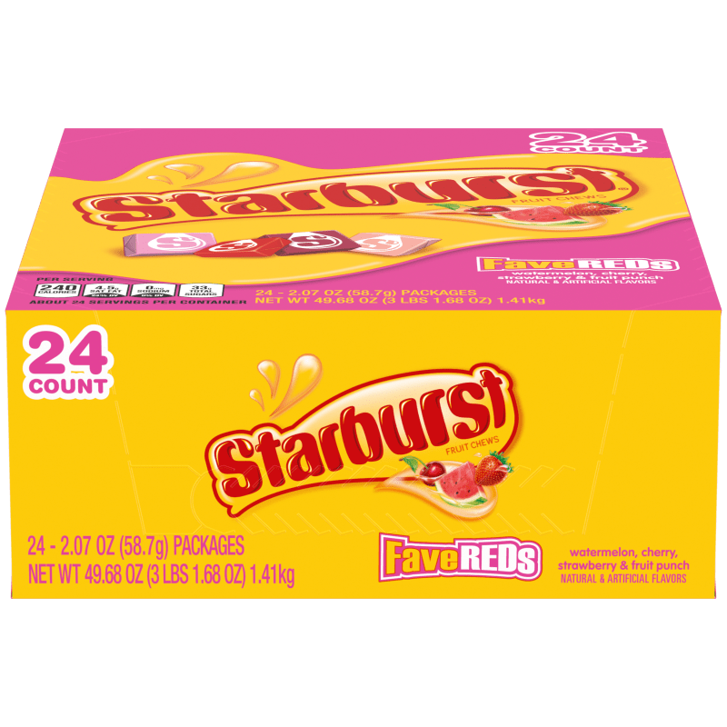 Starburst Fave Reds 2.07oz 24 Count