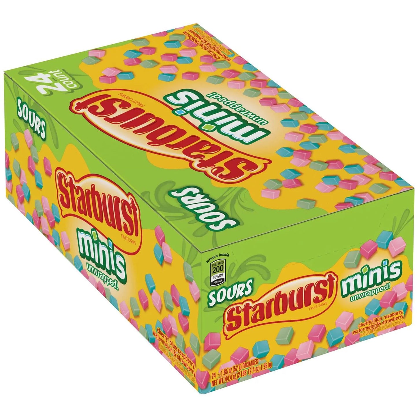 Starburst Minis Sours 1.85oz 24 Count