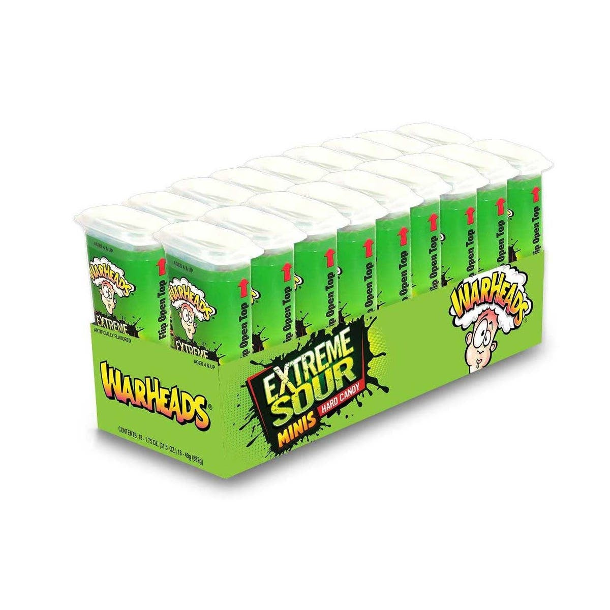 Warheads Extreme Sour Minis 1.75oz 18 Count