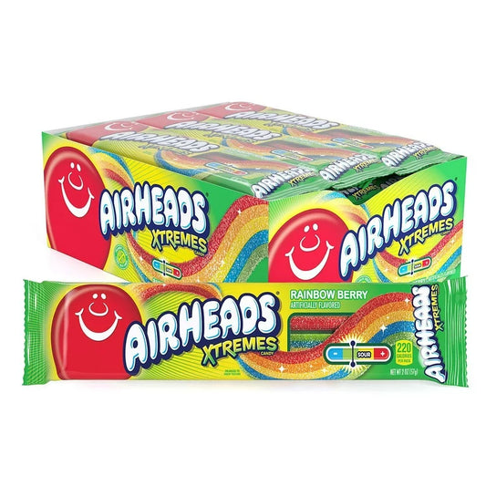 Airheads Xtremes Rainbow Berry 2oz 18 Count