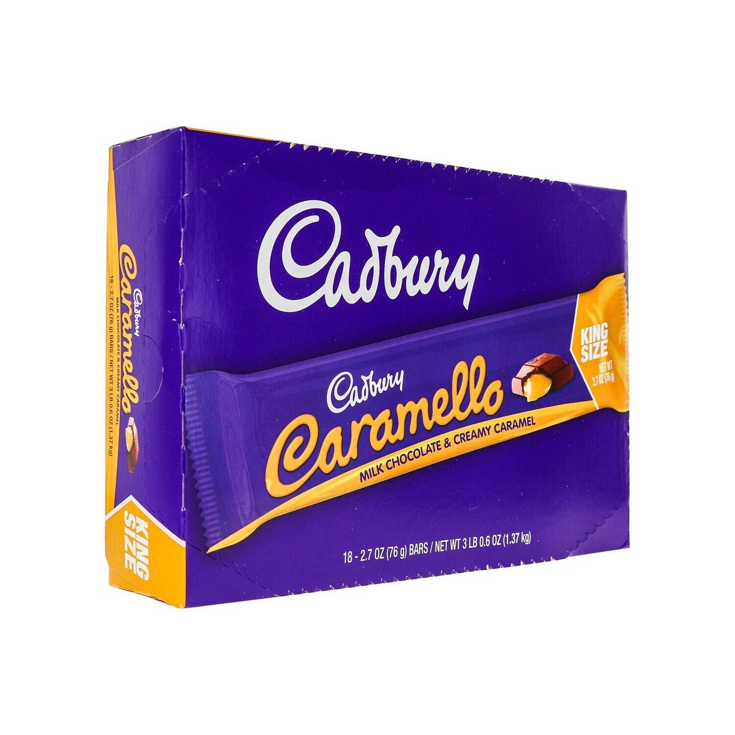 Cadbury Caramello King Size 2.7oz 18 Count