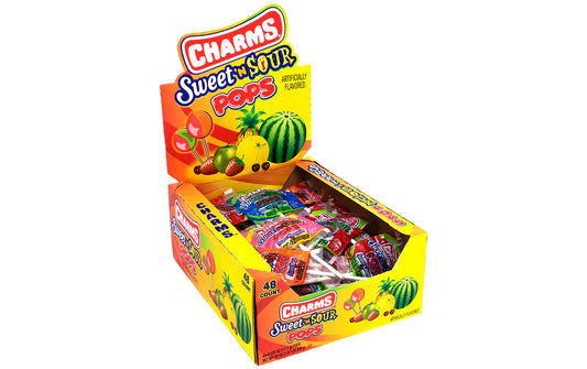 Charms Sweet ‘n Sour Pops 48 Count