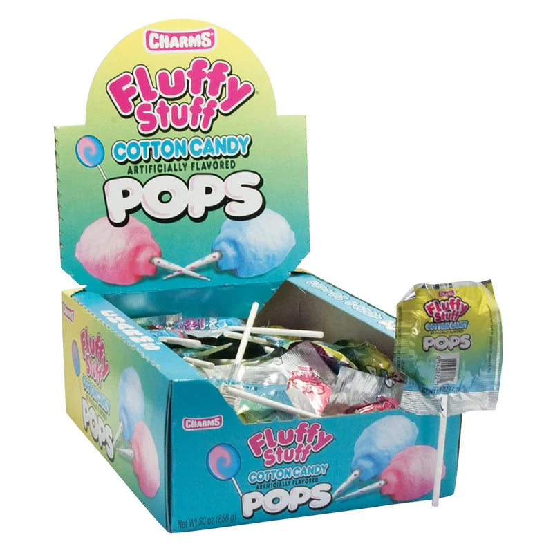 Charms Fluffy Stuff Pops 48 Count