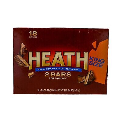 Heath Bar King Size 2.8oz 18 Count