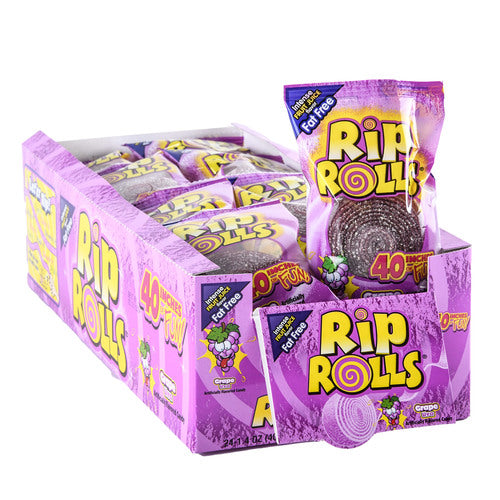 Rip Rolls Grape 1.4oz 24 Count