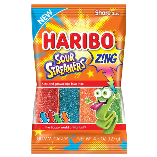 Haribo Sour Streamers 4.5oz