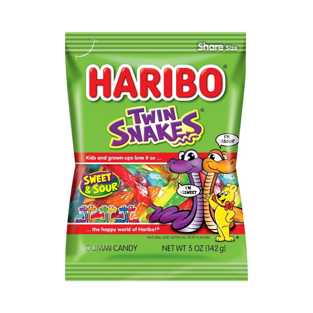 Haribo Twin Snakes 5oz