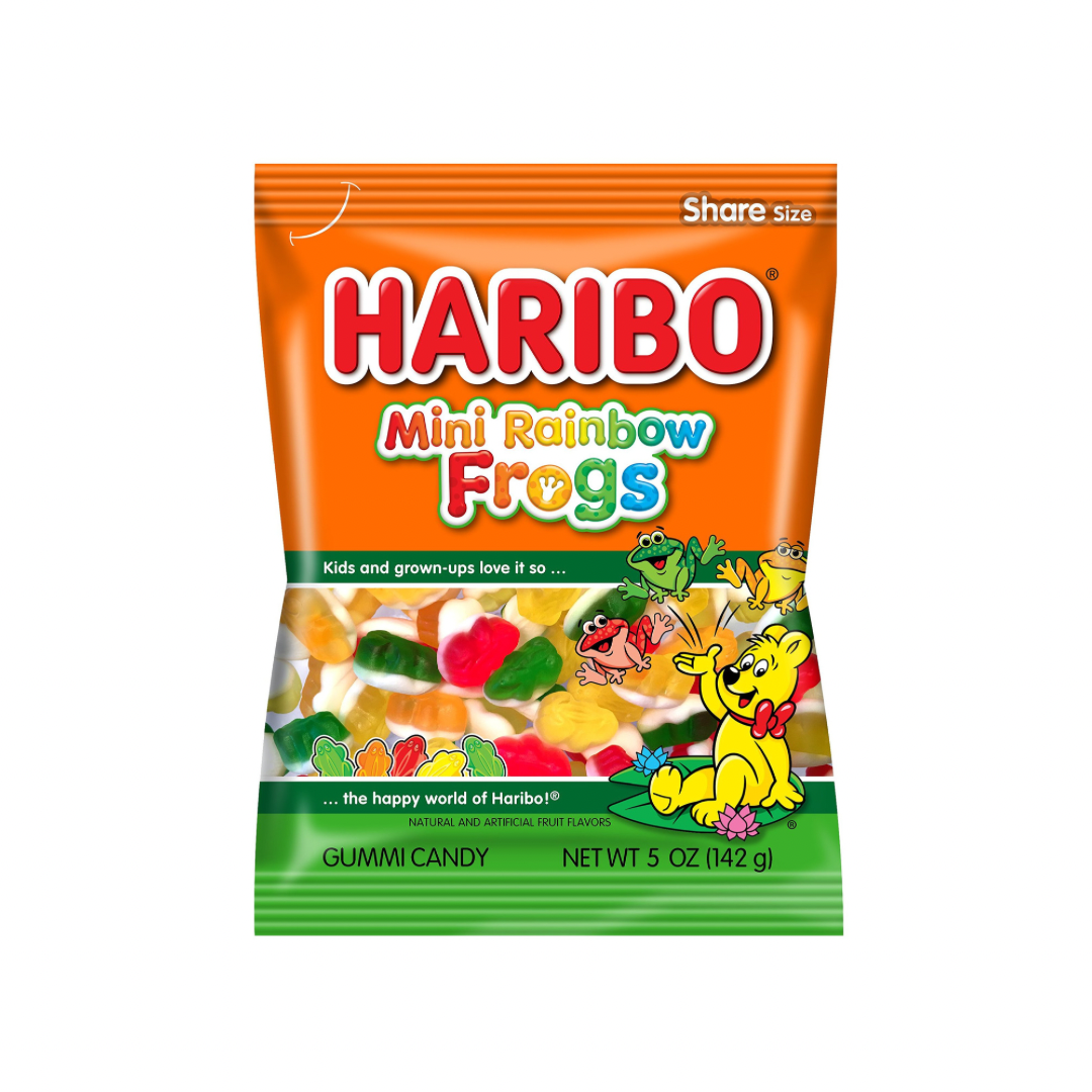 Haribo Mini Rainbow Frogs 5oz