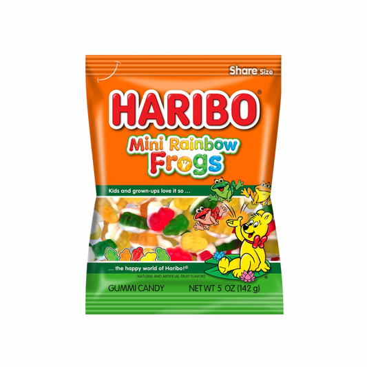 Haribo Mini Rainbow Frogs 5oz