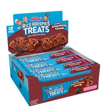 Kellogg’s Rice Krispies Treats Double Chocolatey Chunk 2.2oz Bars (Pack of 12)