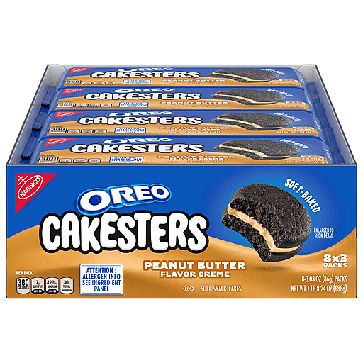 Nabisco Oreo Cakesters Peanut Butter 3.03oz 8 Count