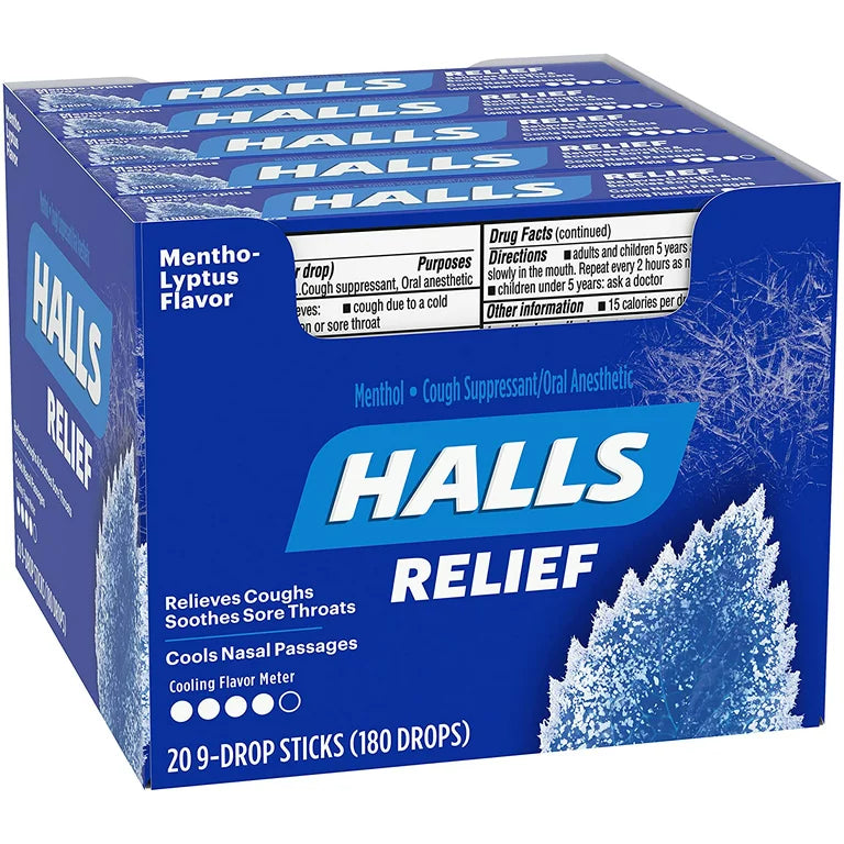 Halls Relief Mentho-Lyptus 9 Drops 20 Count