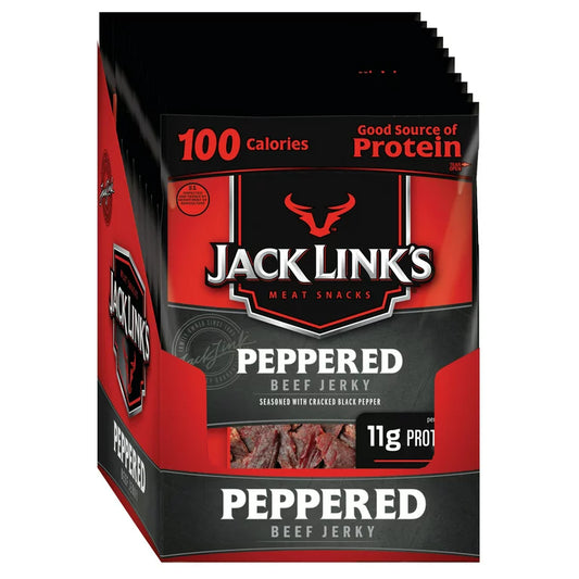 Jack Link’s Beef Jerky Peppered 1.25oz 10 Count