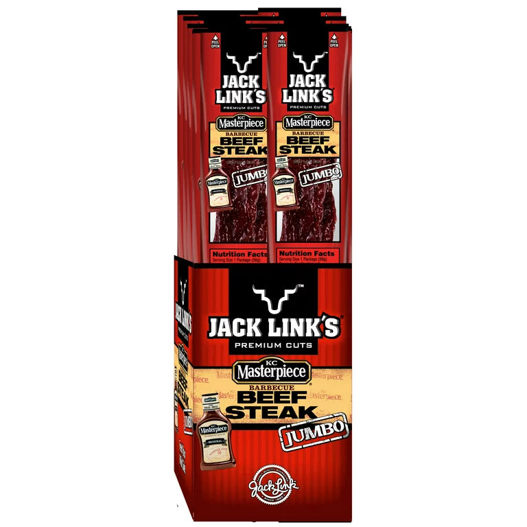 Jack Link’s Beef Steak Barbecue 2oz 12 Count