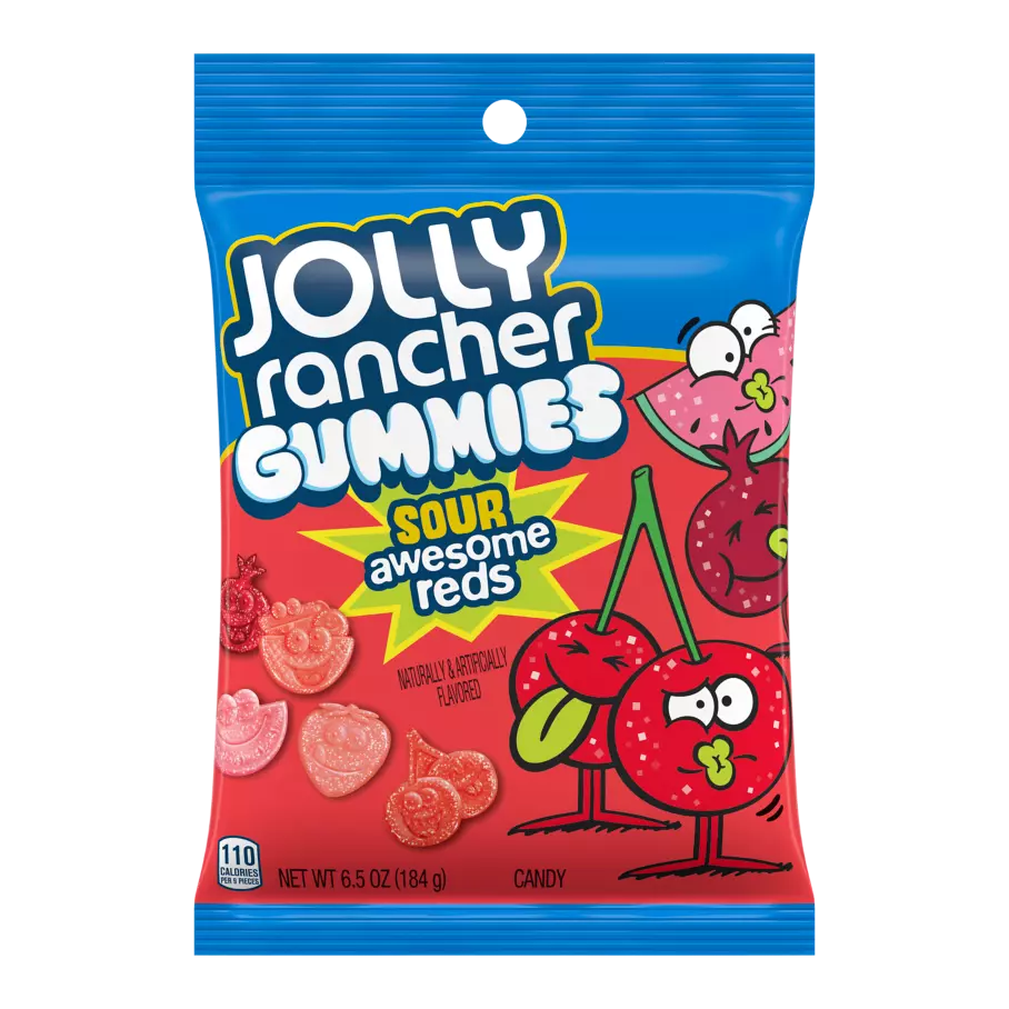 Jolly Rancher Gummies Sour Awesome Reds 6.5oz