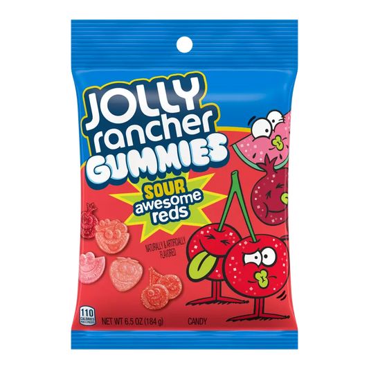 Jolly Rancher Gummies Sour Awesome Reds 6.5oz