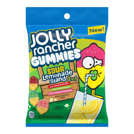 Jolly Rancher Gummies Sour Lemonade Stand 6.5oz 12 Count