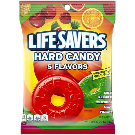 Life Savers Hard Candy 5 Flavors 6.25oz