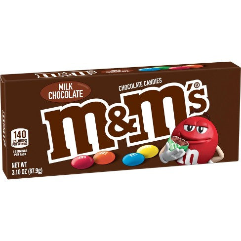 M&M’s Milk Chocolate 3.1oz 12 Count