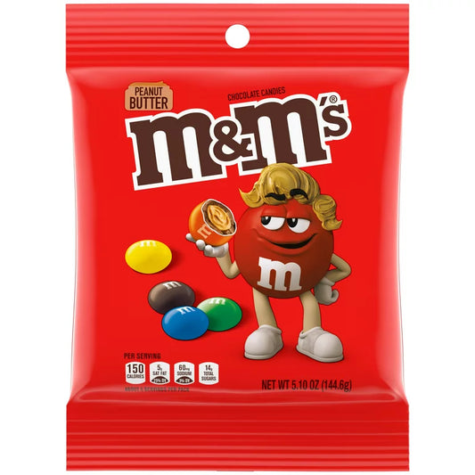 M&M’s Peanut Butter 5.1oz 12 Count