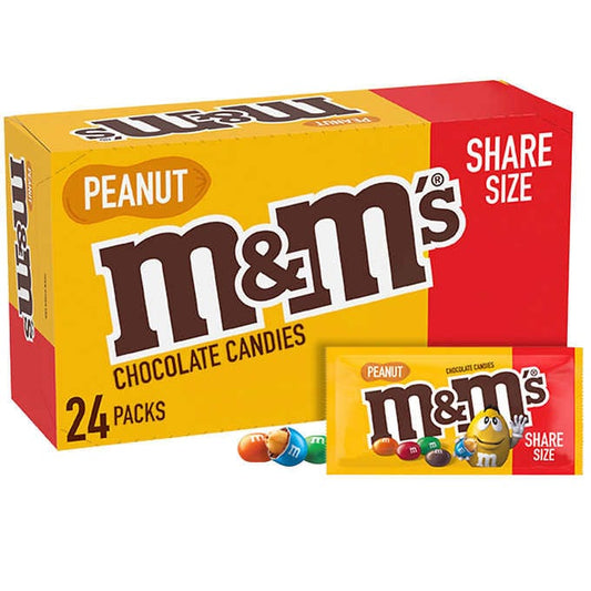 M&M’s Peanut Share Size 2.83oz 24 Count