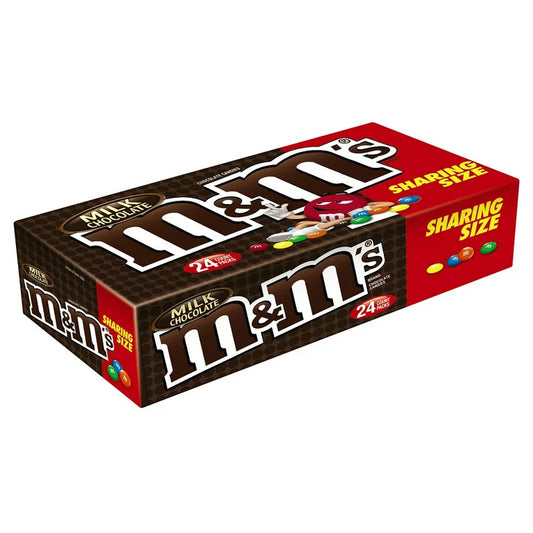 M&M’s Milk Chocolate Share Size 2.83oz 24 Count