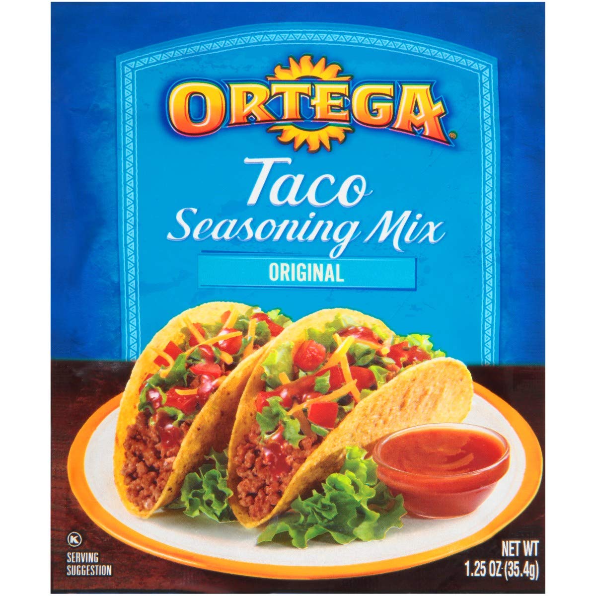 Ortega Taco Seasoning Mix Original 1.25oz 12 Count