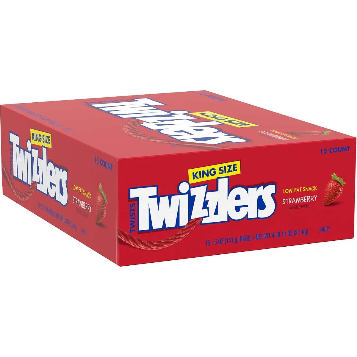 Twizzlers Twists King Size Strawberry 5oz 15 Count