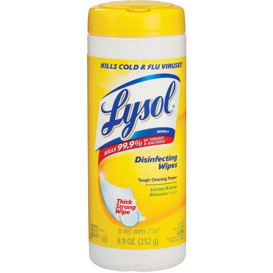 Lysol Disinfecting Wipes Lemon & Lime 8.9oz