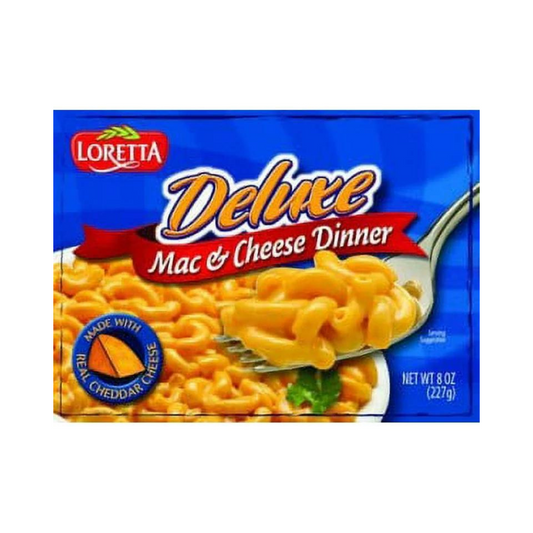 Loretta Deluxe Mac & Cheese Dinner 8oz 12 Count