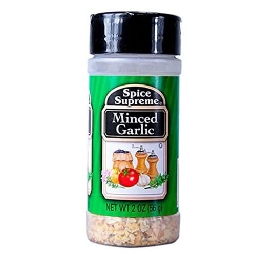 Spice Supreme Minced Garlic 2oz 12 Count