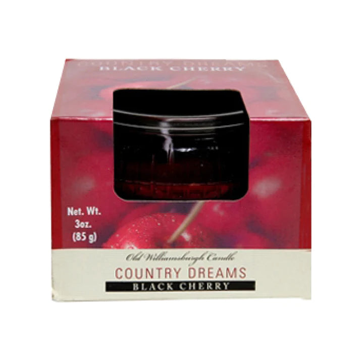 Old Williamsburgh Candle Country Dreams Black Cherry 3oz